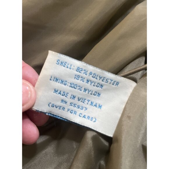 TravelSmith Khaki Safari Travel Polyester Blend Jacket Blazer, Size XL Pockets. - Picture 8 of 12